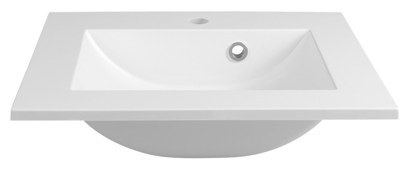 YUKON umyvadlo, litý mramor, 50x45cm, bílá YU050